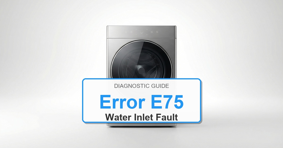 Electrolux Washer Error E75 overlay image