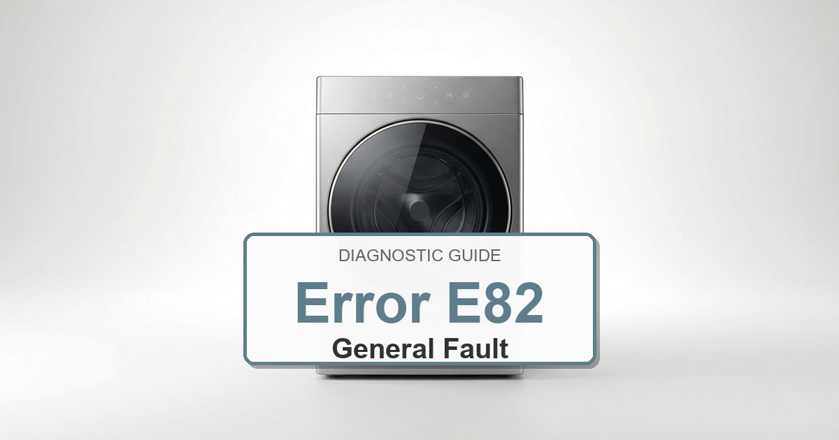 Electrolux Washer Error E82 overlay image