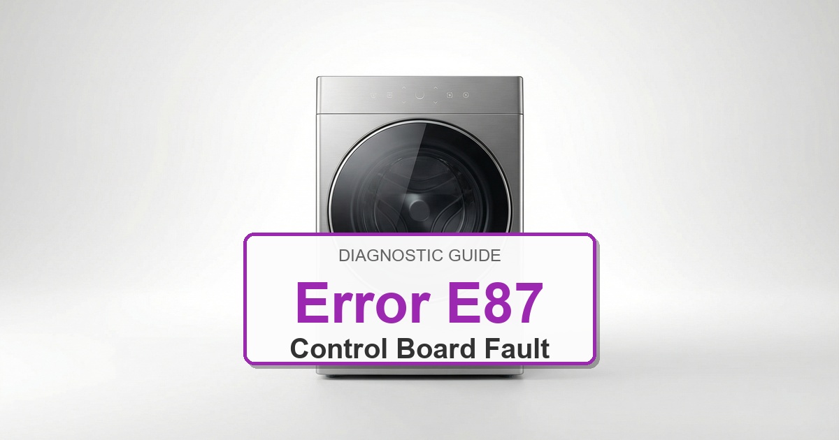 Electrolux Washer Error E87 overlay image