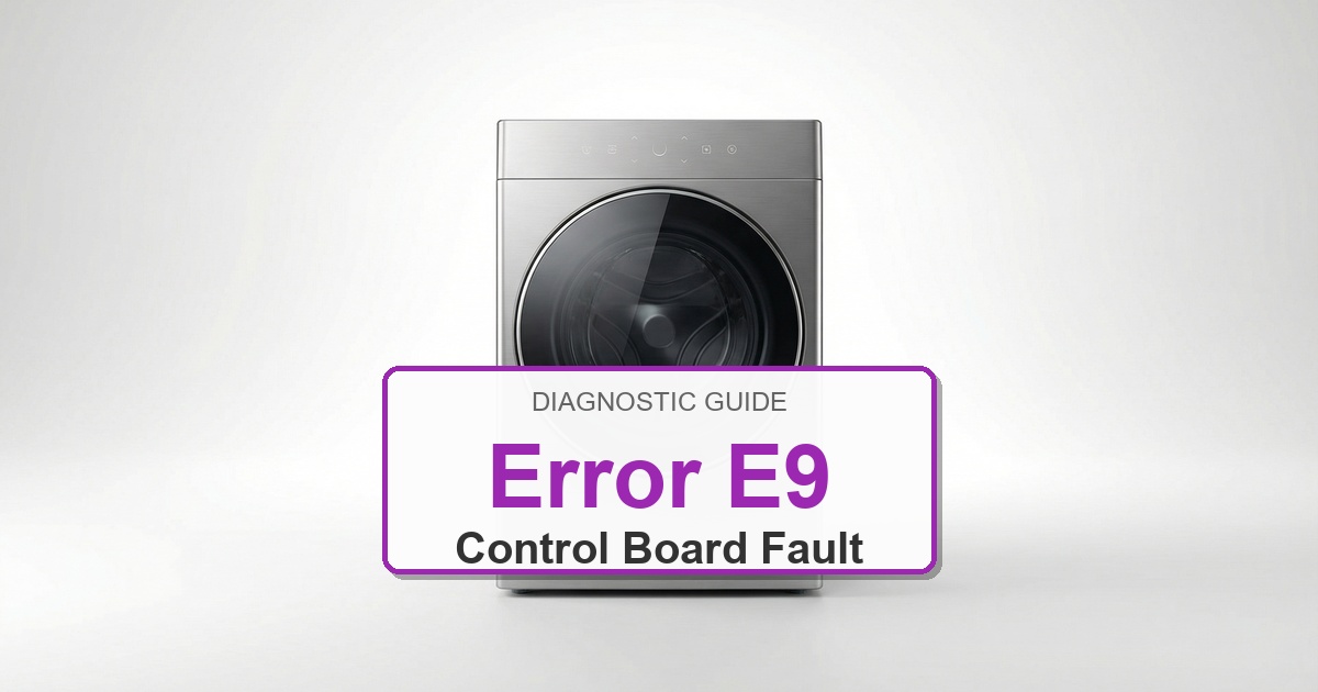How to Fix Electrolux Washer Error E9