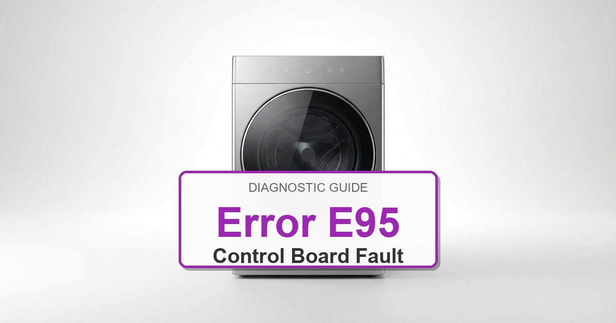 Electrolux Washer Error E95 overlay image