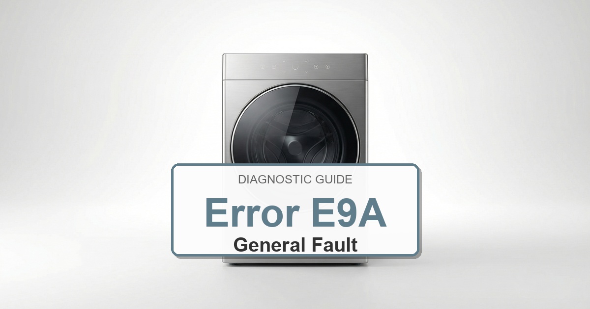 Electrolux Washer Error E9A overlay image