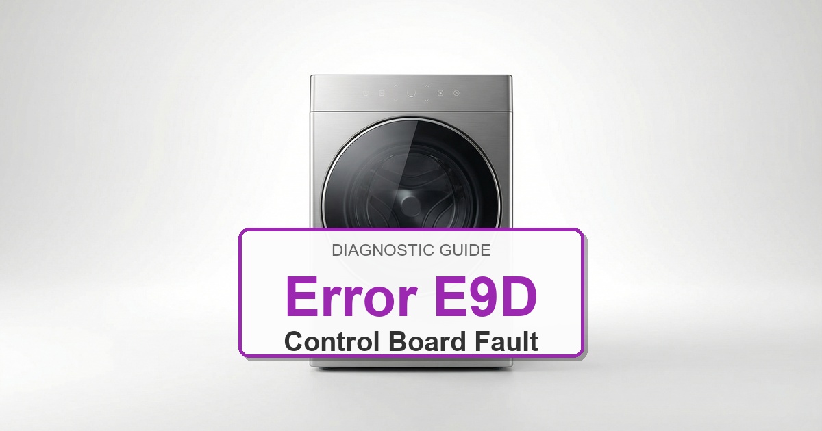 Electrolux Washer Error E9D overlay image