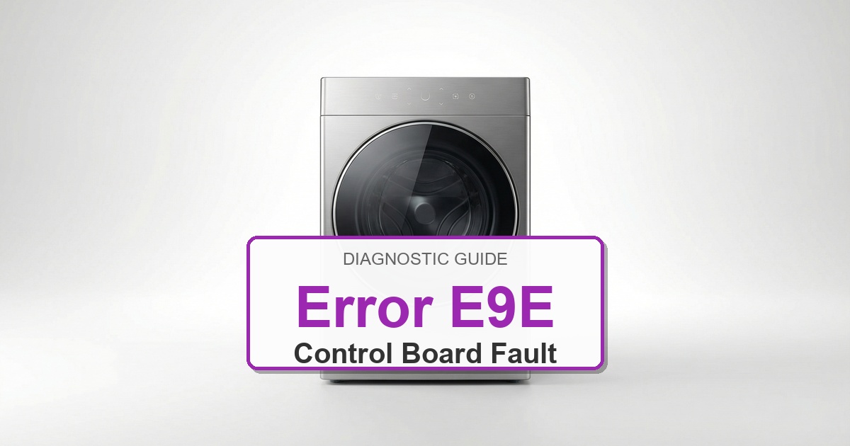 Electrolux Washer Error E9E overlay image