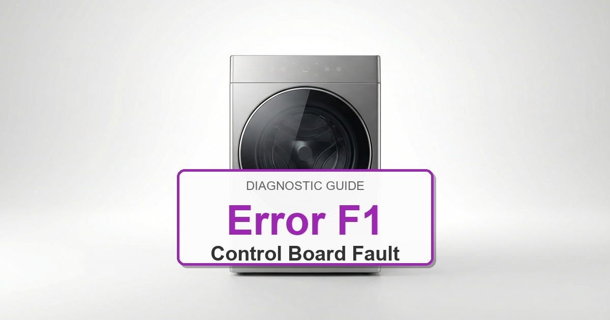 Electrolux Washer Error F1 overlay image