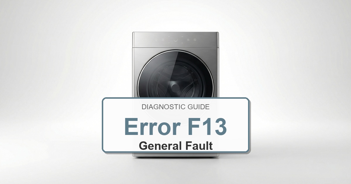 How to Fix Electrolux Washer Error F13