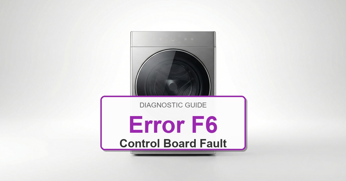 Electrolux Washer Error F6 overlay image