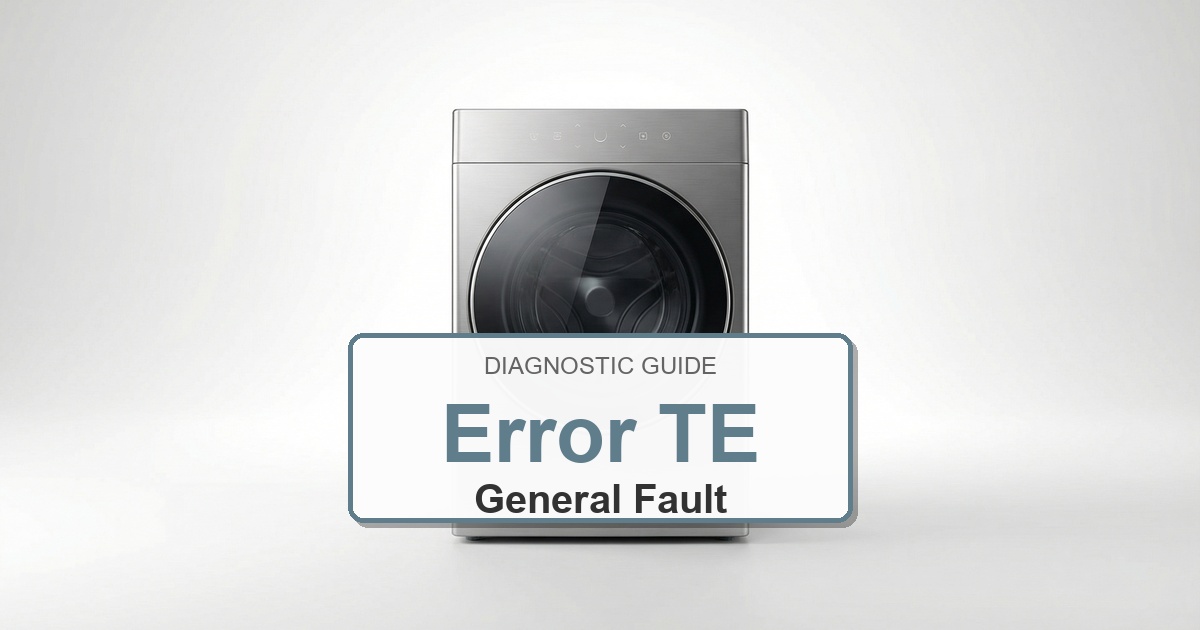 How to Fix Electrolux Washer Error TE