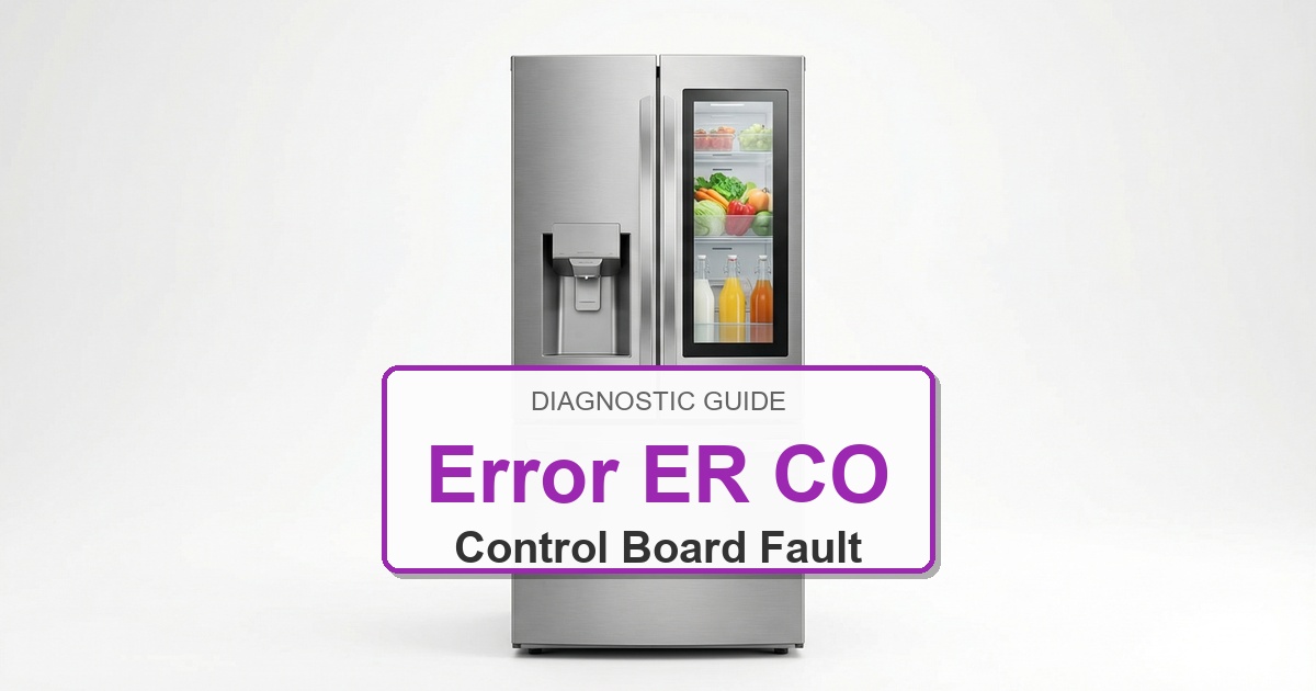 How to Fix Frigidaire Refrigerator Error ER CO