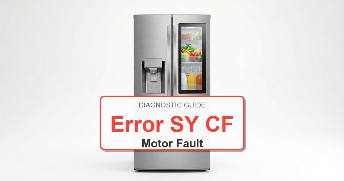 How to Fix Frigidaire Refrigerator Error SY CF