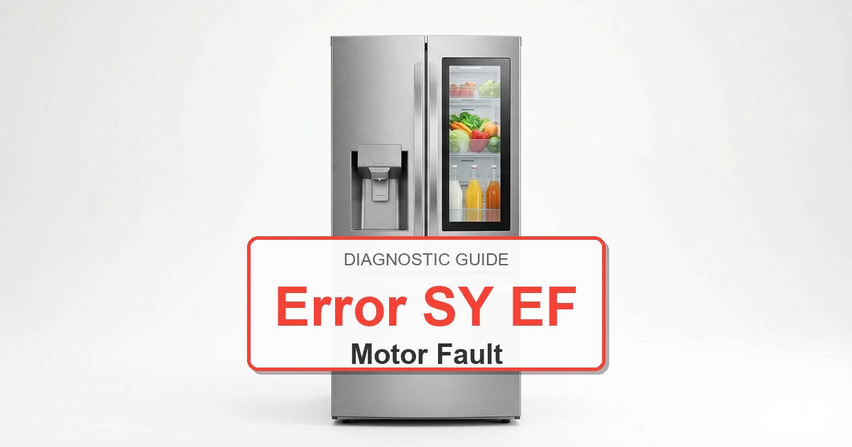 How to Fix Frigidaire Refrigerator Error SY EF
