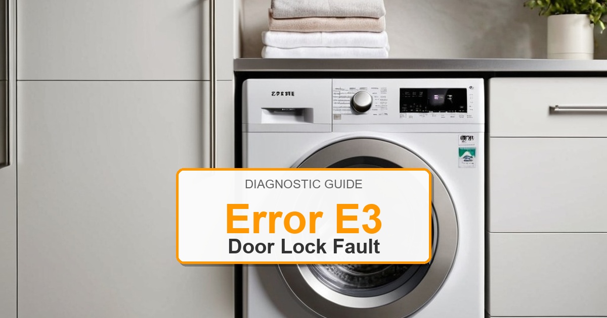 How to Fix Frigidaire Washer Error E3
