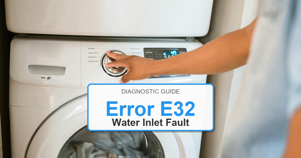 How to Fix Frigidaire Washer Error E32