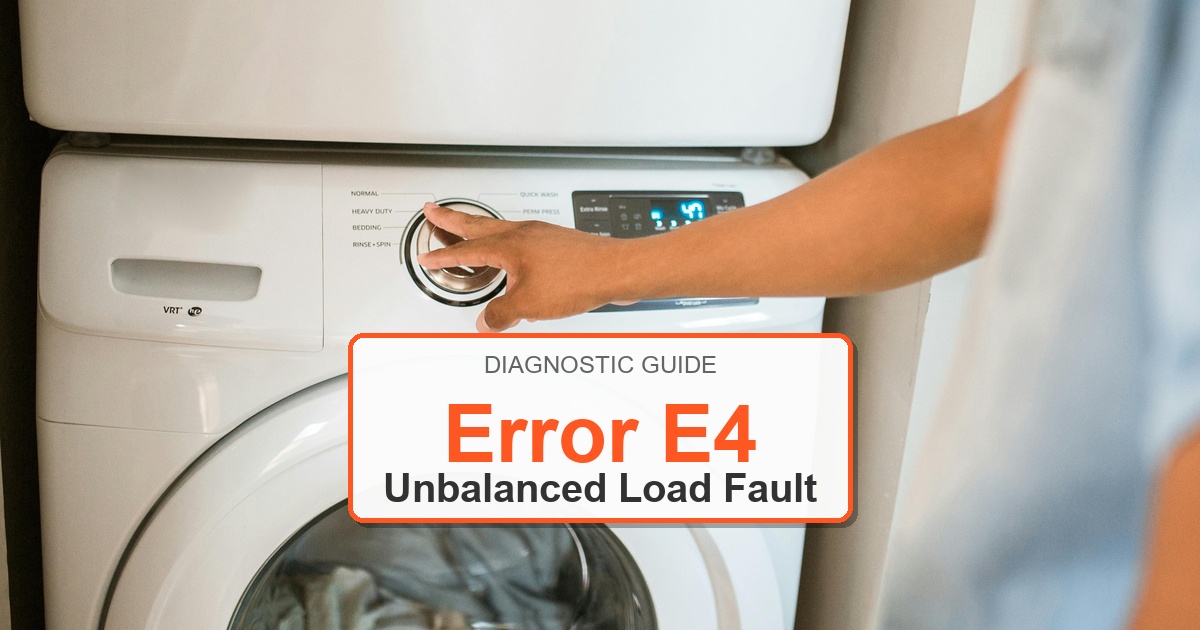 How to Fix Frigidaire Washer Error E4