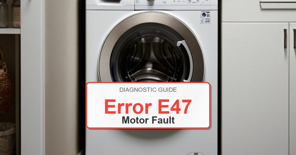 How to Fix Frigidaire Washer Error E47