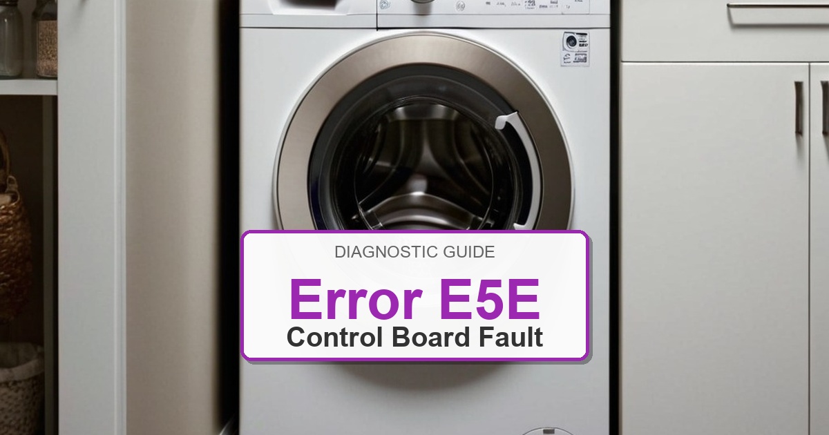 Frigidaire Washer Error E5E overlay image