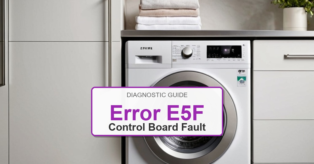 Frigidaire Washer Error E5F overlay image