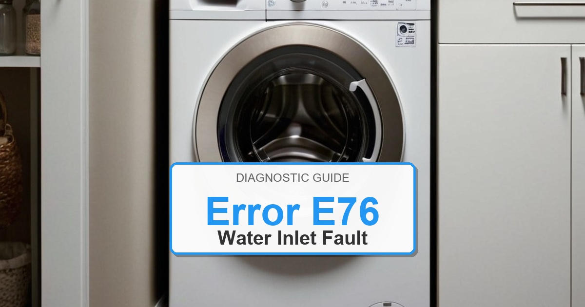 How to Fix Frigidaire Washer Error E76