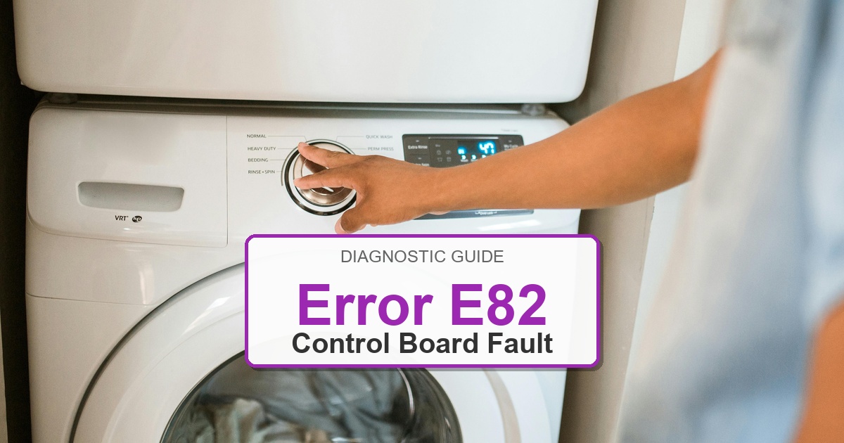 Frigidaire Washer Error E82 overlay image