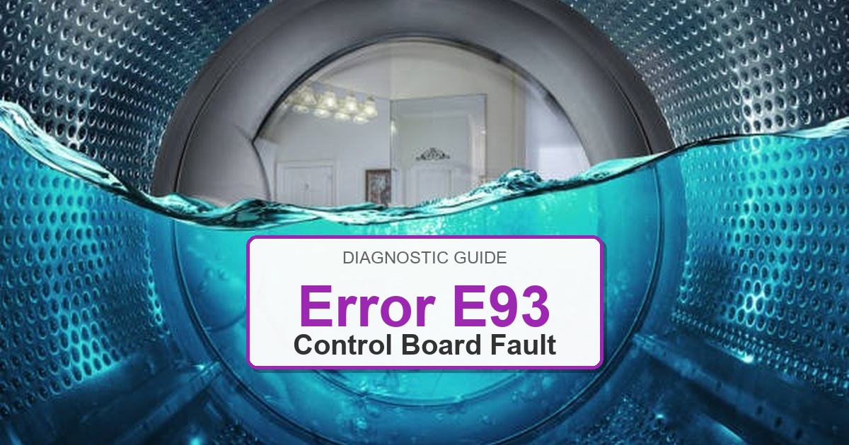 How to Fix Frigidaire Washer Error E93