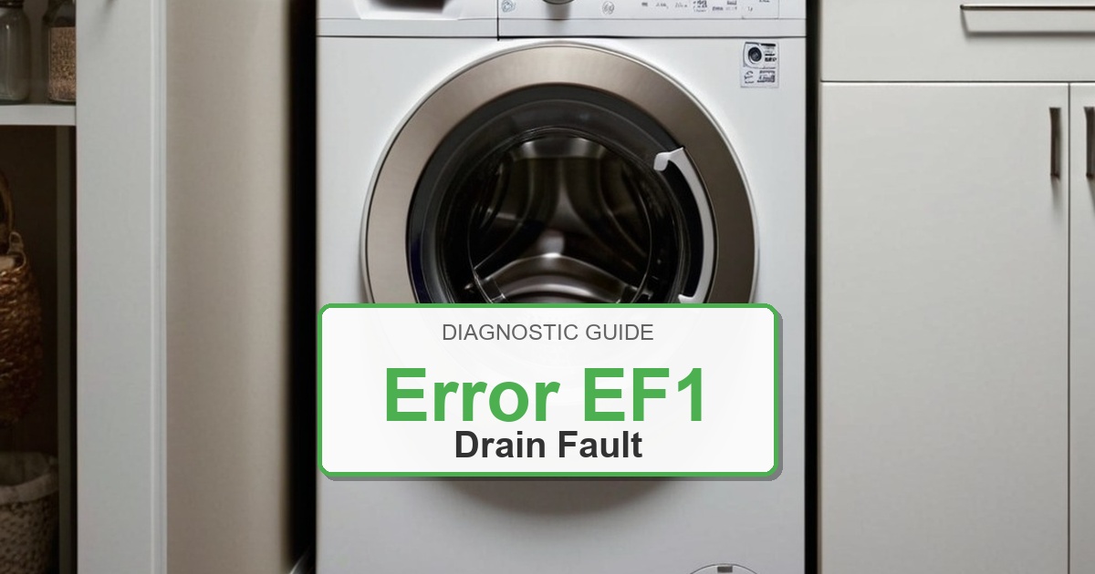 How to Fix Frigidaire Washer Error EF1