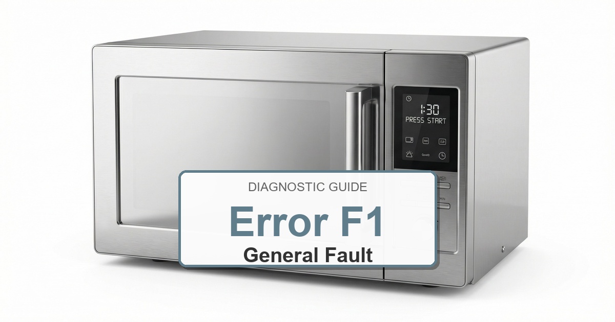 How to Fix LG Microwave Error F1