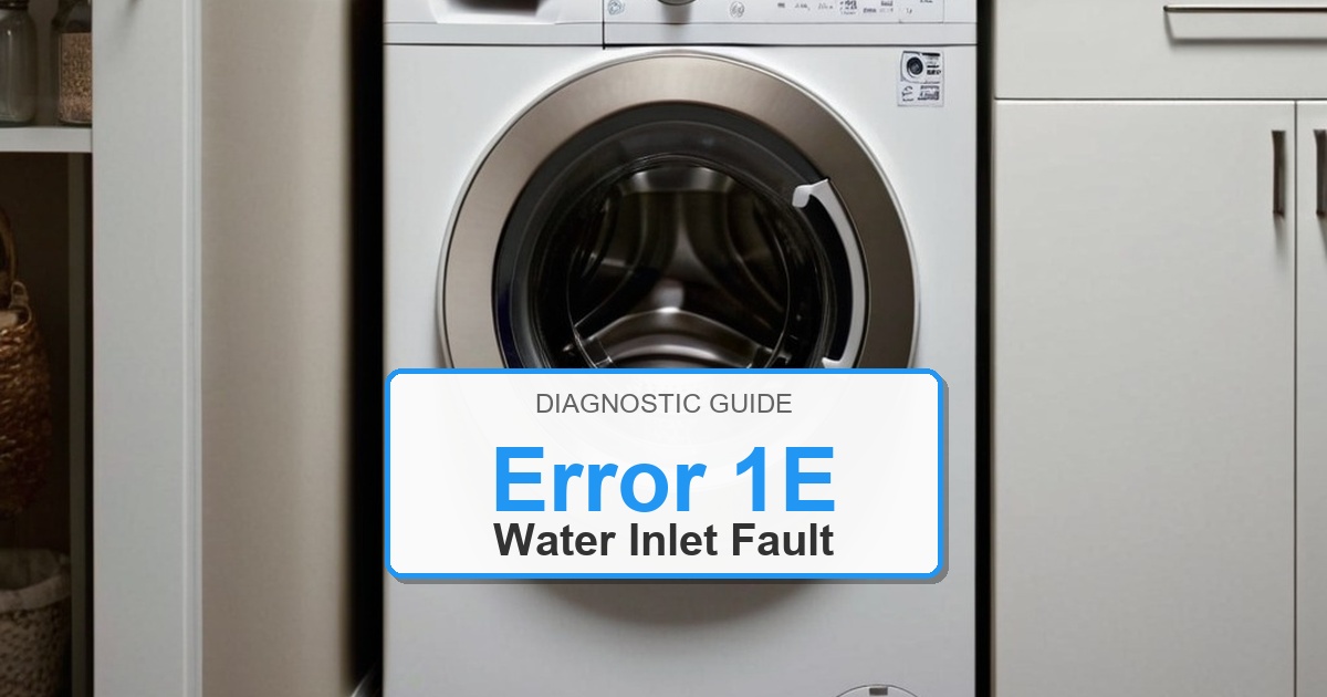 LG Washer Error 1E overlay image