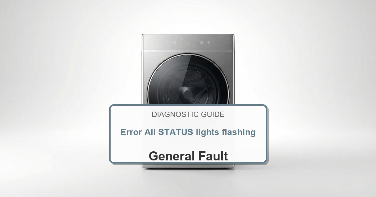 How to Fix Speed Queen Washer Error All STATUS lights flashing