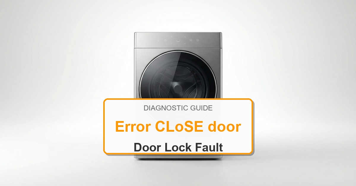 Speed Queen Washer Error CLoSE door overlay image