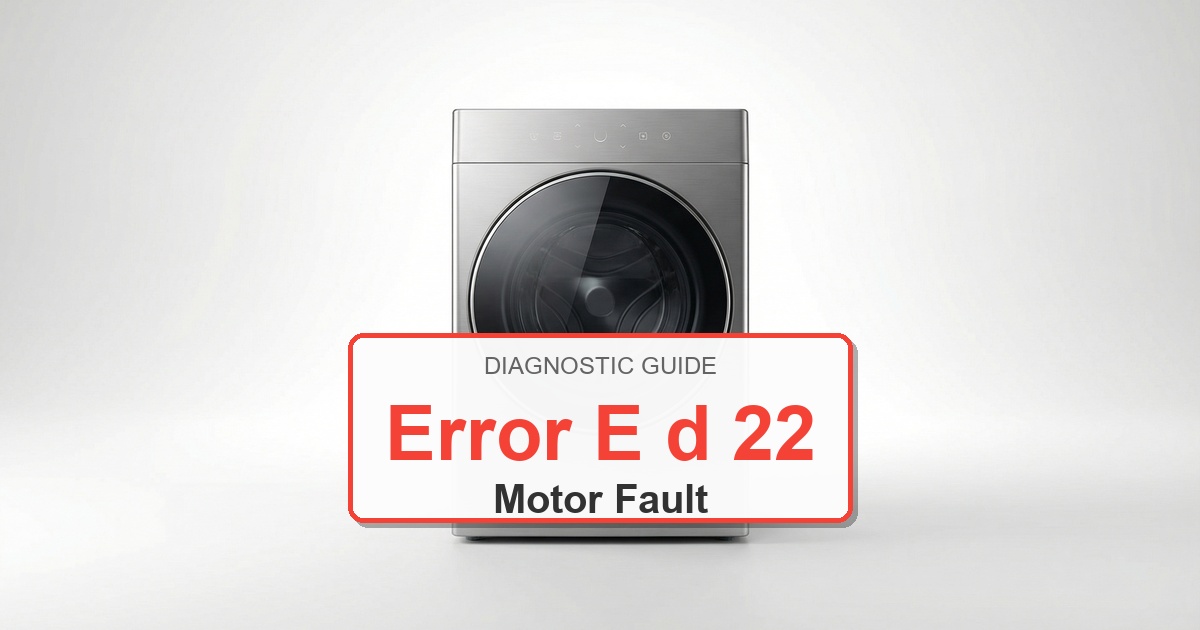 Speed Queen Washer Error E d 22 overlay image