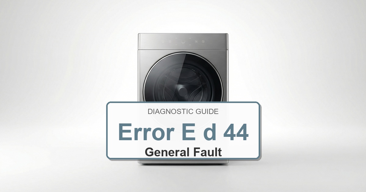 Speed Queen Washer Error E d 44 overlay image