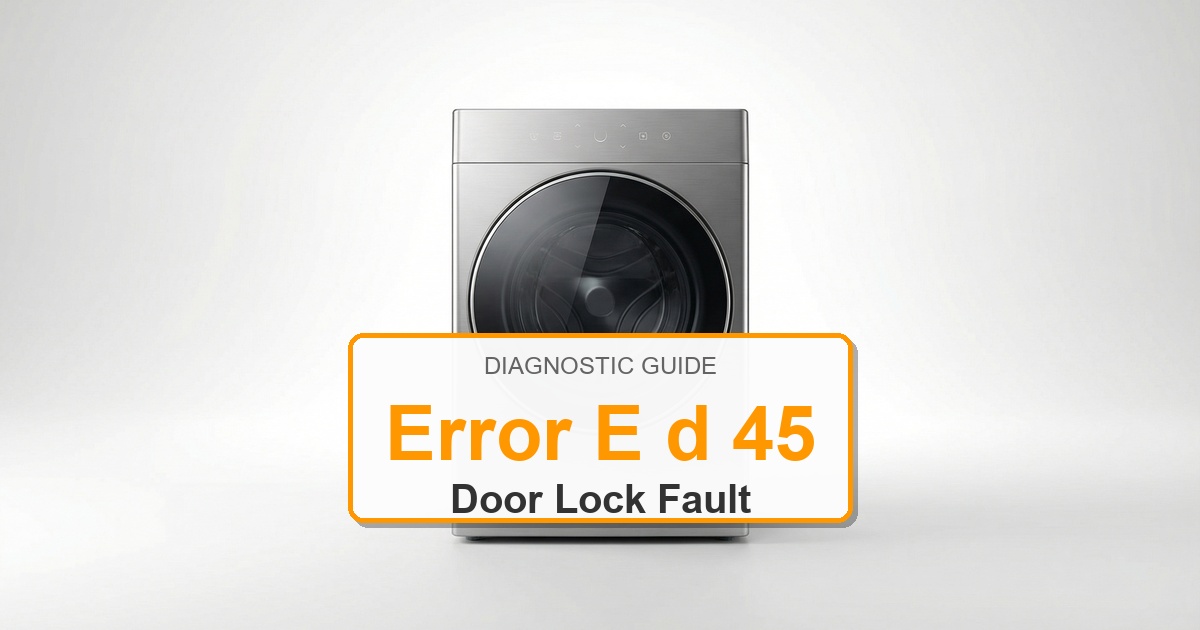 Speed Queen Washer Error E d 45 overlay image