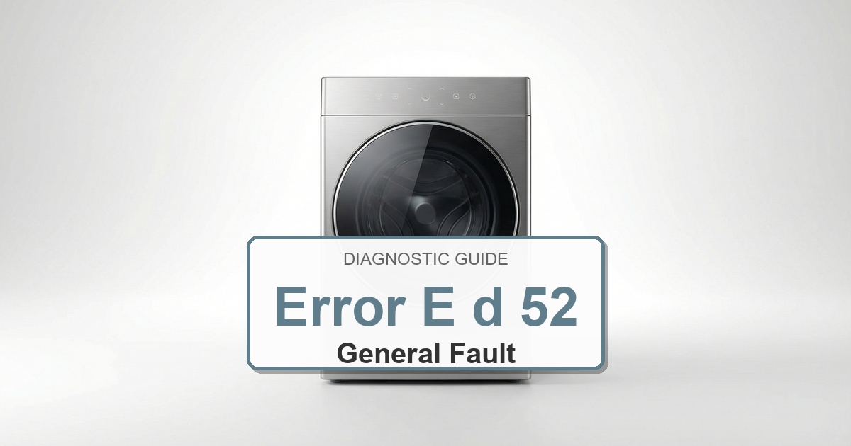 Speed Queen Washer Error E d 52 overlay image