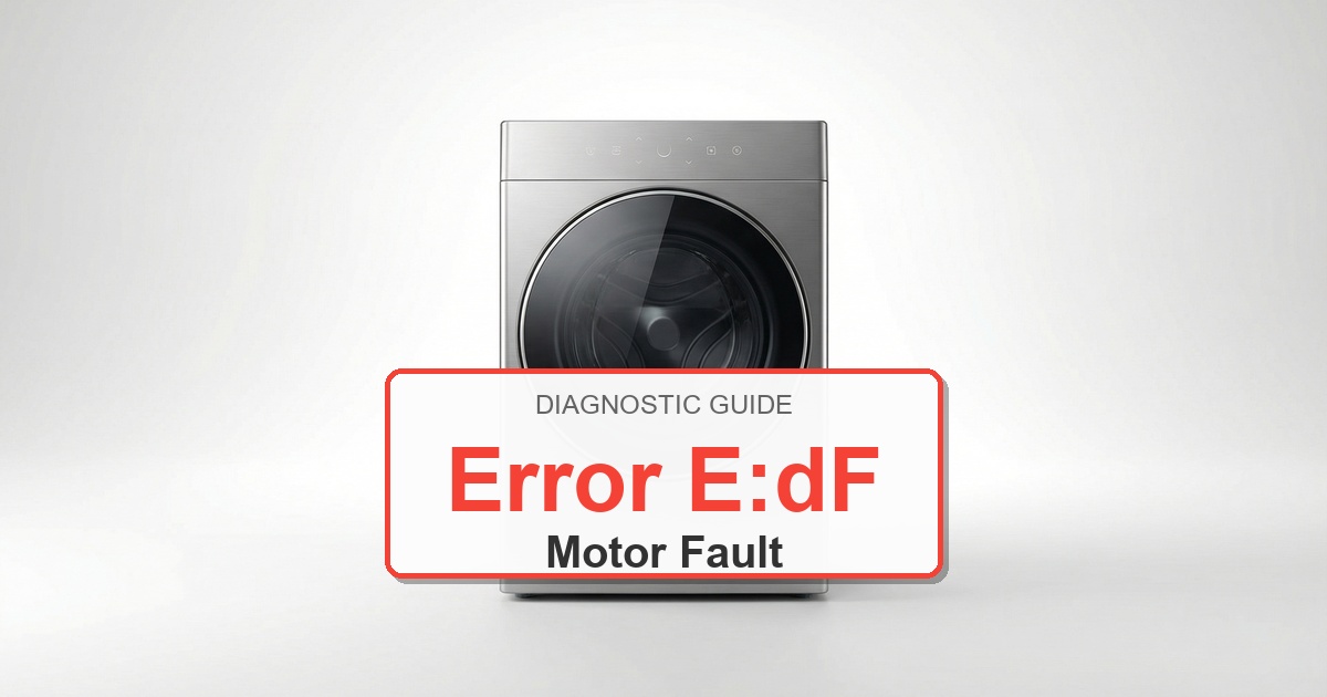 Speed Queen Washer Error E:dF overlay image