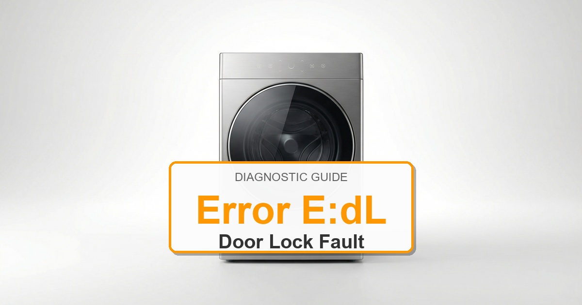 Speed Queen Washer Error E:dL overlay image