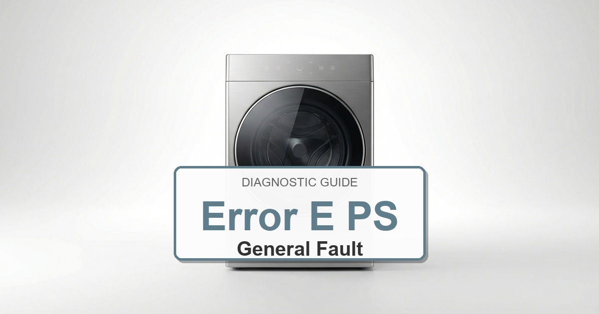 Speed Queen Washer Error E PS overlay image