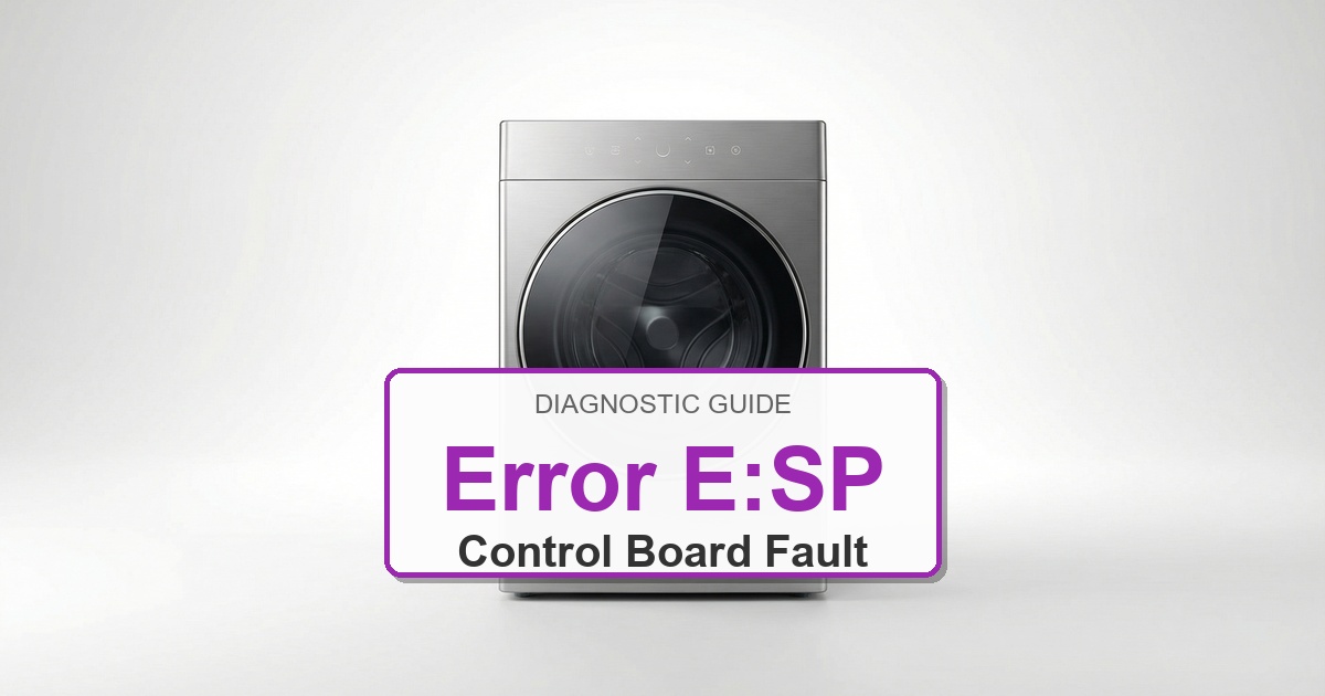 How to Fix Speed Queen Washer Error E:SP