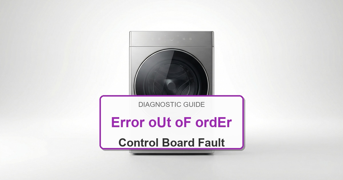 How to Fix Speed Queen Washer Error oUt oF ordEr