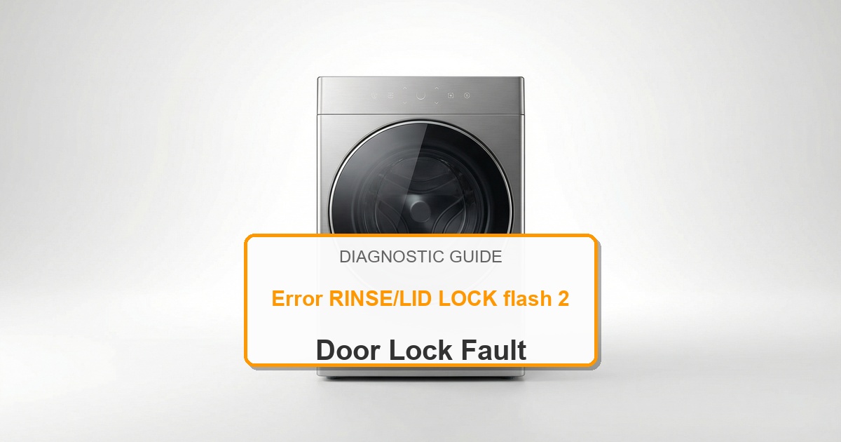 How to Fix Speed Queen Washer Error RINSE/LID LOCK flash 2
