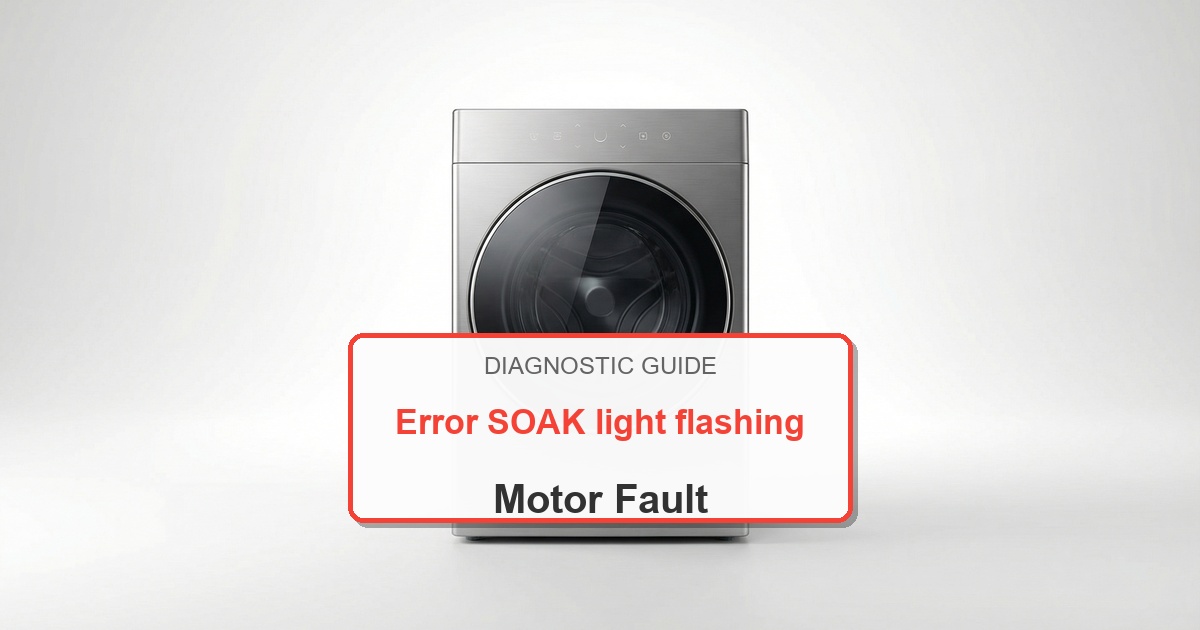 How to Fix Speed Queen Washer Error SOAK light flashing
