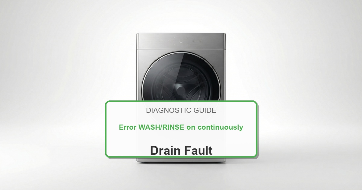 How to Fix Speed Queen Washer Error WASH/RINSE on continuously