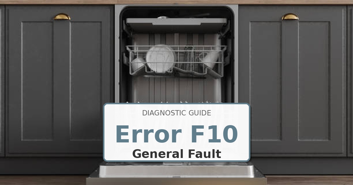 How to Fix Whirlpool Dishwasher Error F10